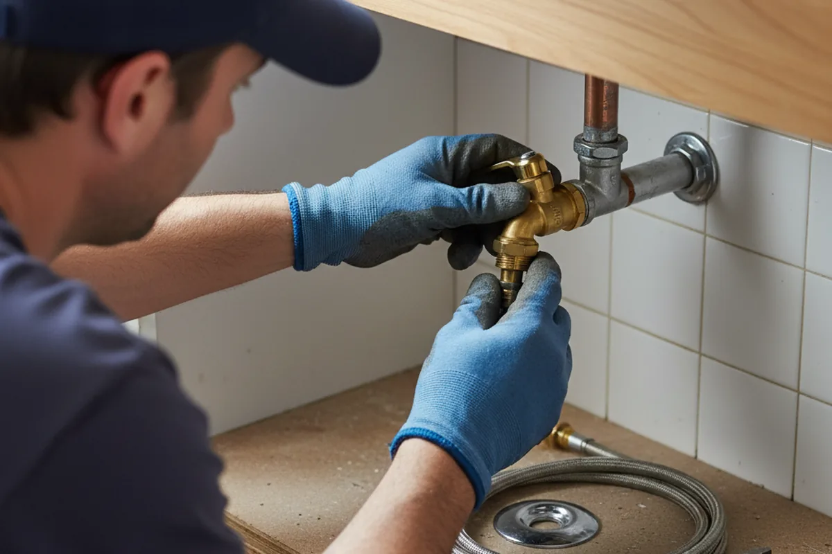 Shutoff valve and fitting work during Repiping in Amherst